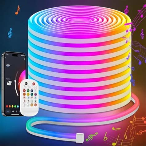 Lamomo Ruban Led 20m RGB Multicolore App Contrôle Neon Bande Led 24V