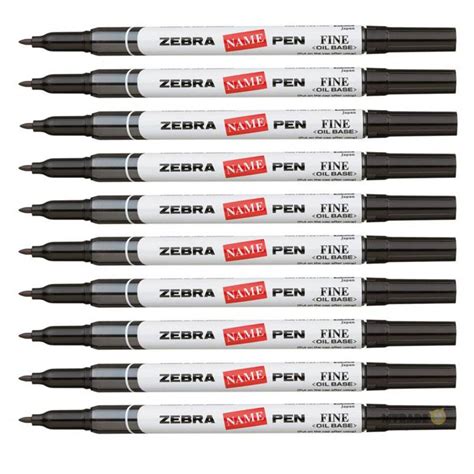 Zebra Name Pen Fine Point Permanent Marker Black Ink Ntuc Fairprice