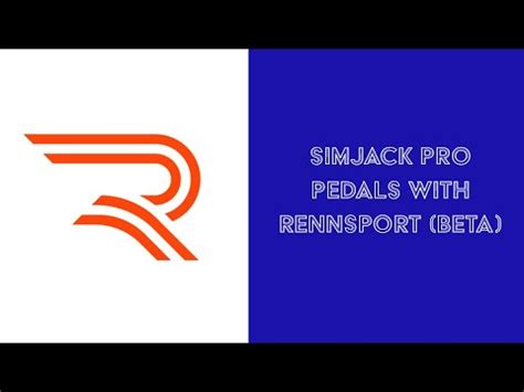 Simjack Pro Pedals With Rennsport Beta Youtube