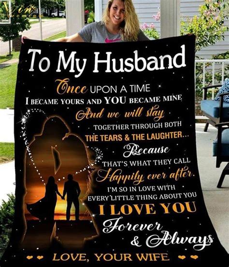 To My Husband I Love You Forever Anda Always Love Your Wife Quilt Blanket