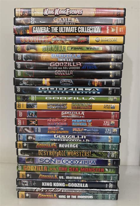 Old DVD Collection : r/GODZILLA