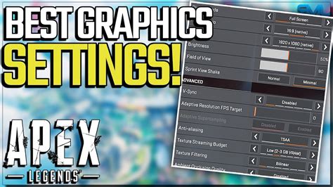 Apex Legends Best Graphics Settings For Fps Visibility Apex Legends