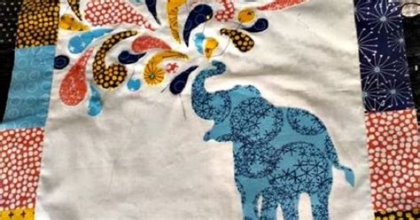 Lovely Paisley Splash Elephant Quilt Pattern Free