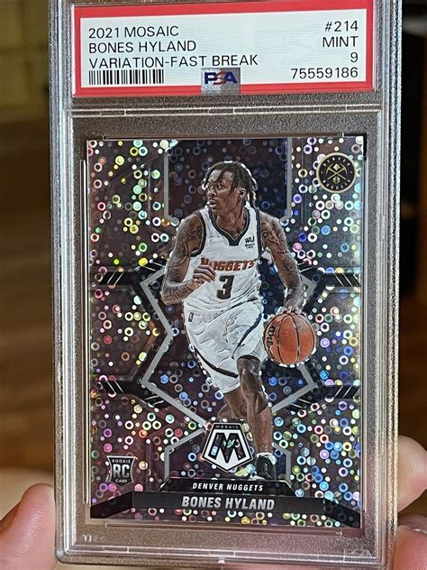 Panini Mosaic Bones Hyland Rc Variation Disco Prizm Psa