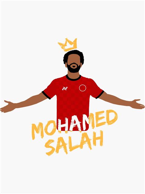 "Mohamed Salah Sticker" Sticker for Sale by terricleovz | Redbubble