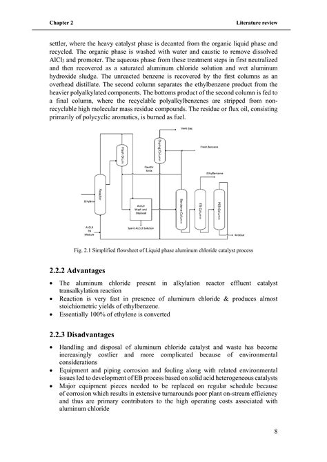 Ethylbenzene Capstone Project Senior Project Chemical Engineering Port Said University Pdf