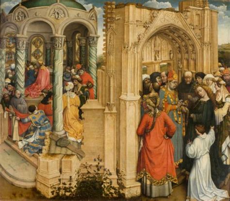 Robert Campin Los desposorios de la Virgen 1420 1430 óleo sobre