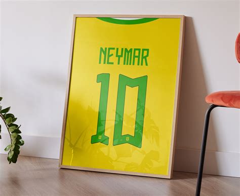 Printable Set Of 4 Messi Neymar Mbappe And Ronaldo Football Etsy