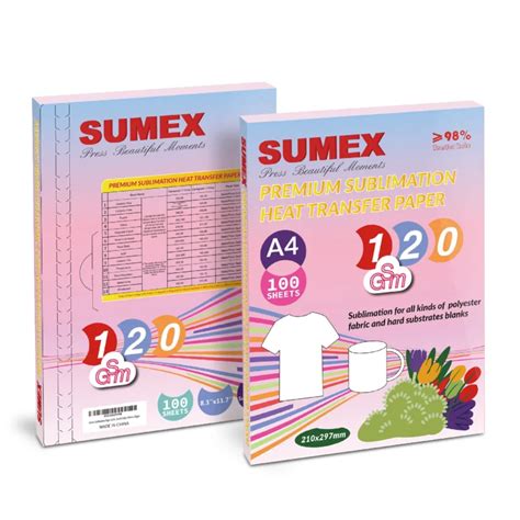 Papel De Sublimación 120gr Sumex A4 Doce Perú