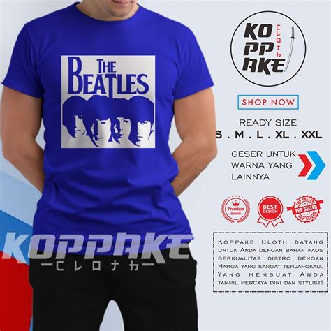 Jual Kaos Band The Beatles Siluet Baju Musik Shopee Indonesia