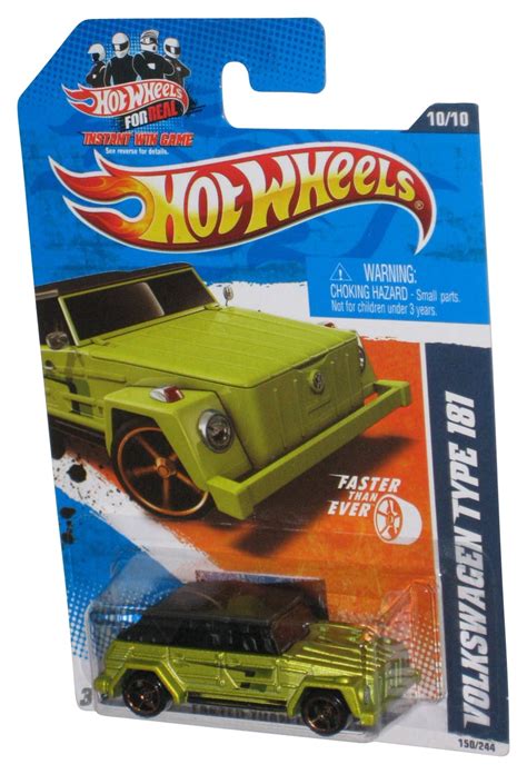 Hot Wheels Faster Than Ever Green Volkswagen Type Toy