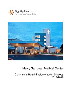 Fillable Online Dignityhealth Community Health Implementation Strategy