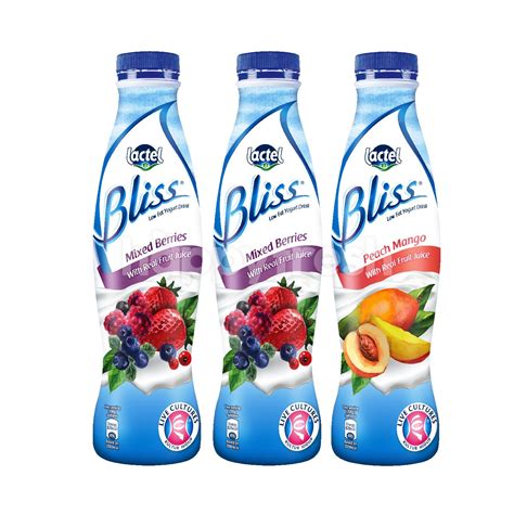 Beli Lactel Bliss Low Fat Yogurt Drink Mixed Berries And Peach Mango