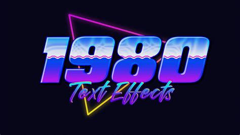 Photoshop Tutorials 80s Retro Text Effect YouTube