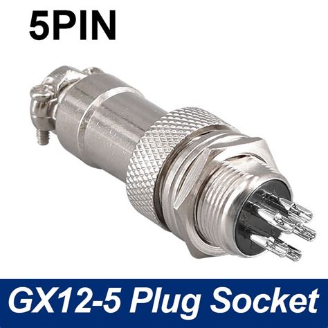 GX12 Panel Circular Aviation Connector Plug Socket Grandado