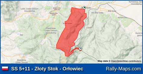 Ss Z Oty Stok Or Owiec Stage Map Rally Poland Wrc