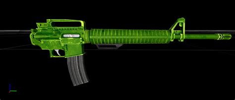 Golden M2216 Assault Rifle Retexture At Fallout 4 Nexus Mods And