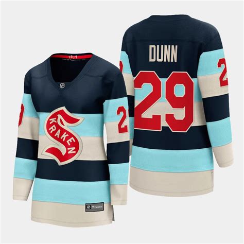 Seattle Kraken Vince Dunn #29 Blue 2024 NHL Winter Classic Breakaway ...