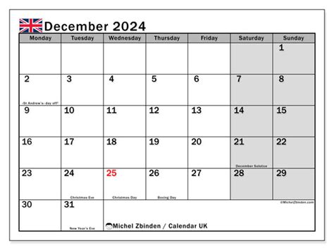 Calendar December 2024 Uk Calendar 2024 All Holidays