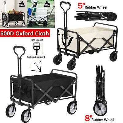 Medium Foldable Outdoor Garden Beach Camping Trolley Cart Wheel With