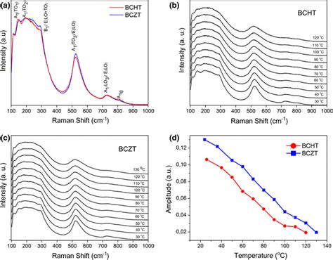 Raman Spectra Of Ceramics Sintered At C A Comparison Of The Room