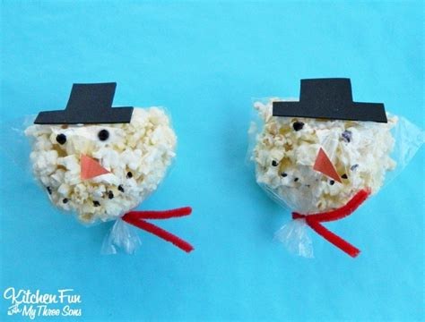 Christmas Snowman Snack Bags for Class Parties at School! - Kitchen Fun ...