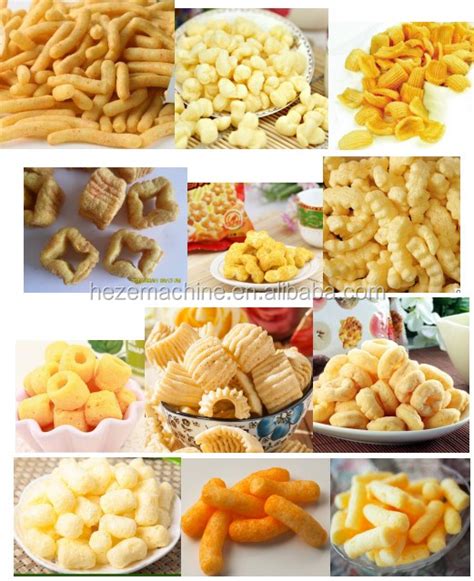 Mini ขนาดเลกอาหารอตโนมต Pop Rice Puffed Corn Stick การประมวลผลพฟทำ