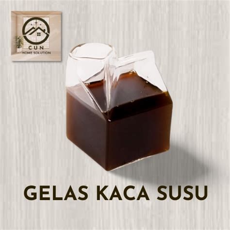 Jual One Two Cups Gelas Kaca Susu Borosilicate Glass Milk Box Ml