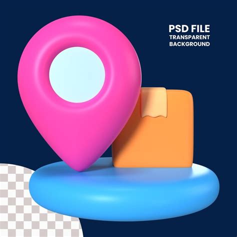 Premium PSD Location 3d Illustration Icon