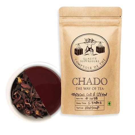 Chado Tea Hibiscus Herbal Tea 2515375 G Pyramid Tea Bags Makes