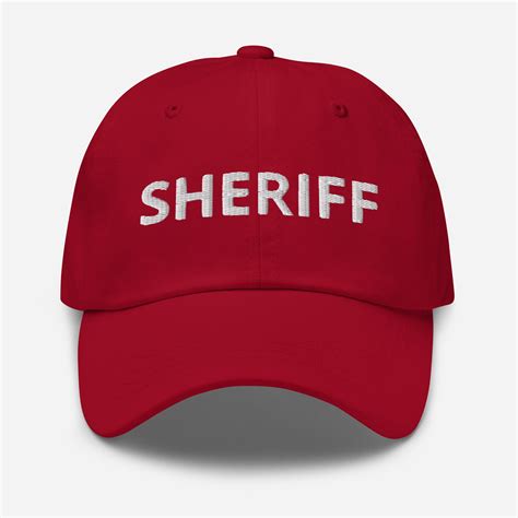 Sheriff Embroidered Hat Sheriff Baseball Cap Police Law - Etsy