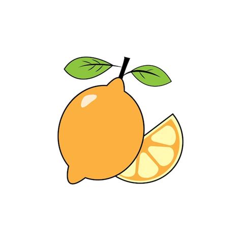 Icono de limón fresco Vector Premium