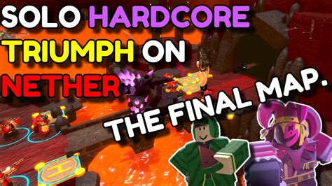 SOLO HARDCORE TRIUMPH ON NETHER PRE JESTER NERF THE FINAL MAP