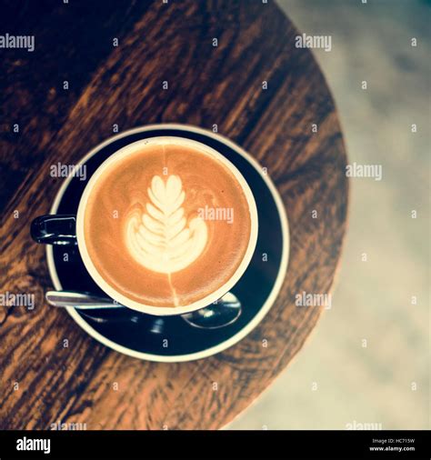 Coffee Shop Cafe Restaurant Latte Cappuccino Concept Stock Photo Alamy