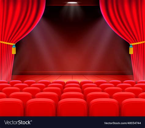 Scene cinema background art performance on stage Vector Image