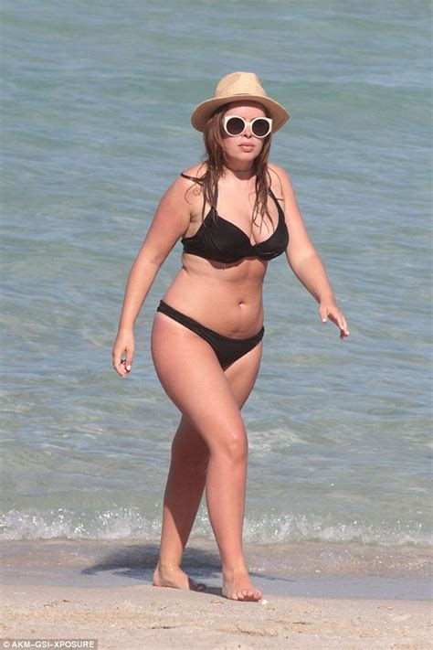 Youtube S Tanya Burr Soaks Up The Sun In A Skimpy Black Bikini During