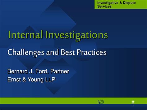 Ppt Internal Investigations Powerpoint Presentation Free Download