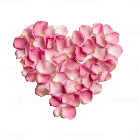 Heart From Rose Petals Png