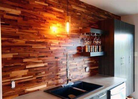 Top 60 Best Wood Backsplash Ideas Wooden Kitchen Wall Designs Next