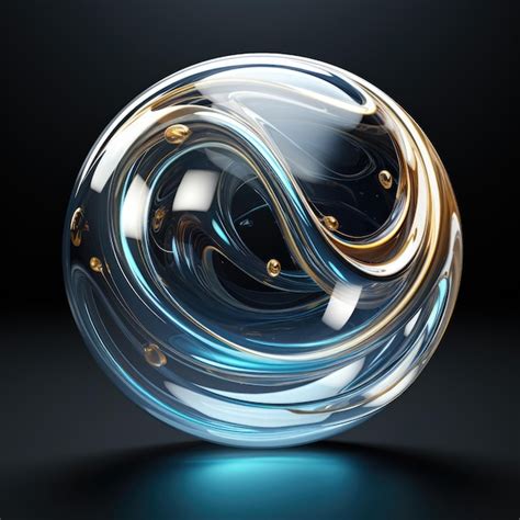 Premium Ai Image A Abstract Glass Sphere