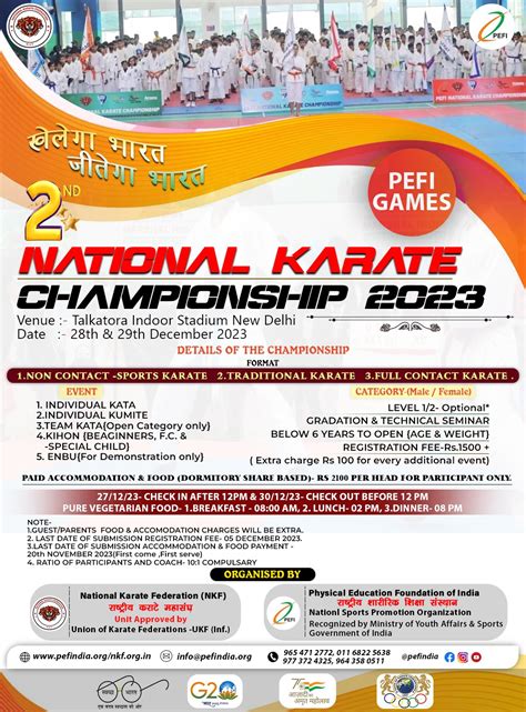 NATIONAL KARATE CHAMPIONSHIP 2023 – National Karate Federation