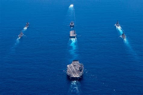 Dvids Images Uss Ronald Reagan Cvn 76 Steams In Formation With