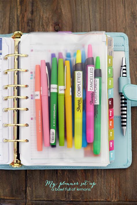 My Planner Set Up A Bowl Full Of Lemons Bloglovin