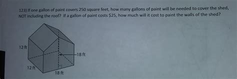 Free If One Gallon Of Paint Covers Square Feet How Many