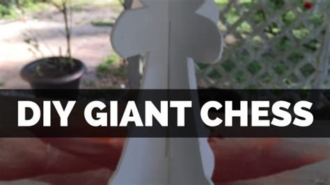 Make your own Giant Outdoor Chess Set – Corrupted Crafts