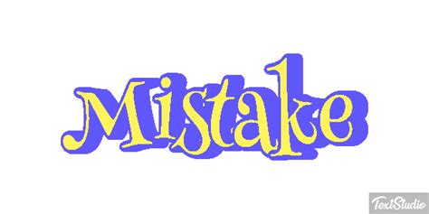 Mistake Word Animated GIF Logo Designs