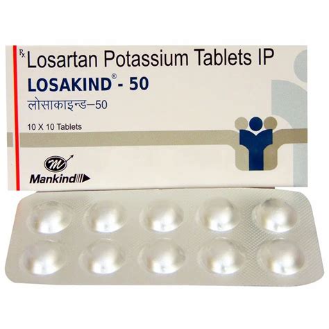 Losartan Potassium Tablets Ip Strength 50 Mg At Rs 100stripe In Nagpur Id 25464656412