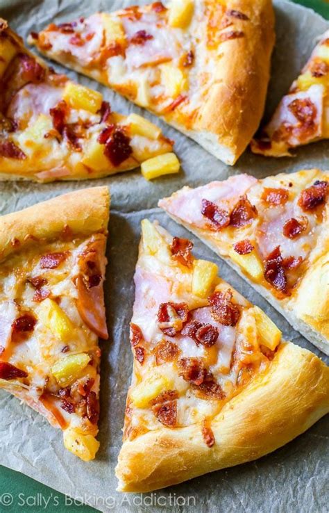 Hawaiian Pizza Sallys Baking Addiction