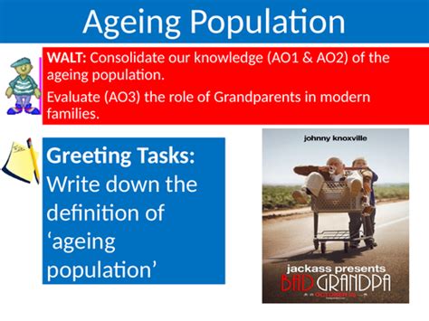 Sociology Socfam Families Lesson 15 Ageing Population Teaching Resources