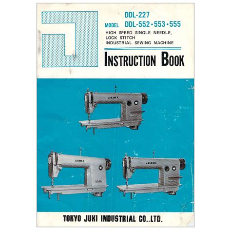 Juki Ddl 555 Instruction Manual